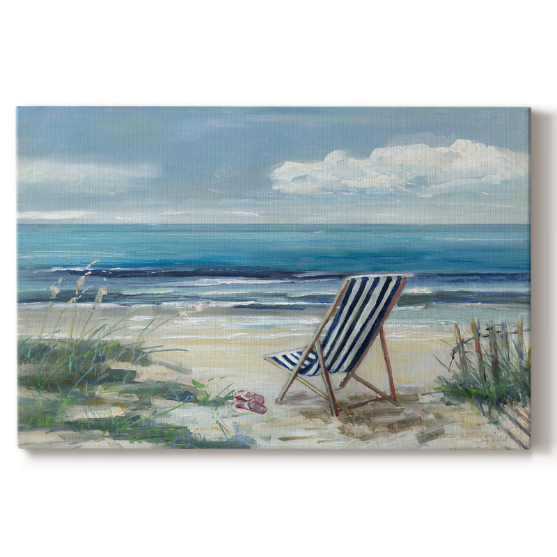 Chaise de plage II - Cavas enveloppés de galerie, 32 x 48