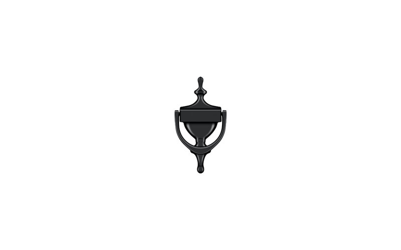 Deltana DK7356U15A Door Knocker; Victorian; Antique Nickel Finish, Paint Black