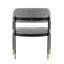 Fauteuil en chenille de métal gris Lia-965954704