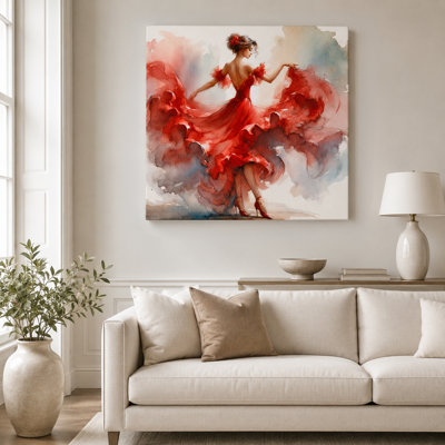 " Flamenco Passion Dancer In Motion "