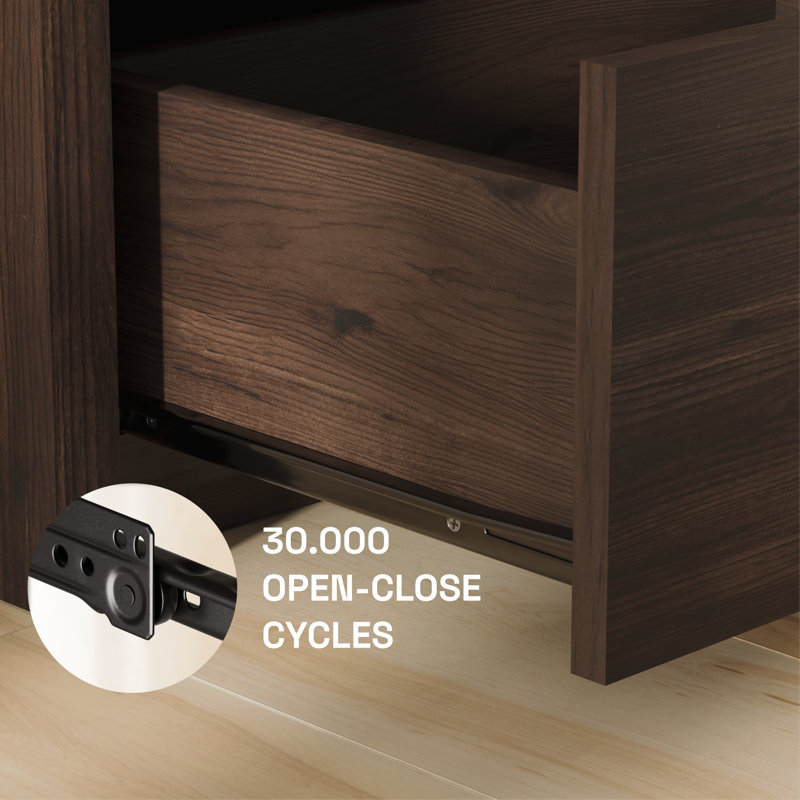 23” 2 Drawer Nightstand, Espresso