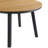 Bartha 5-Piece 45" Teak-Look Round Patio Dining Set with Wicker Chairs-1196944130