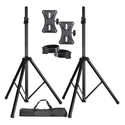 5 Core Speaker Stand Pair Adjustable Heavy Duty PA DJ Tripod Studio Monitor Stands w 35mm Insert