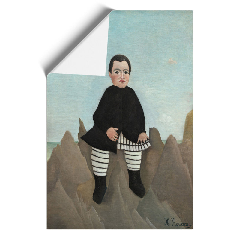 Boy on the Rocks by Henri Rousseau - Frameless Print, 84cm H x 59cm W x 0.1cm D