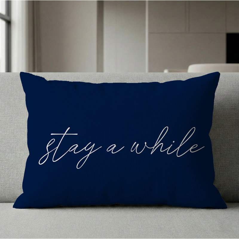 Stay A While Pillow 21"x13" Lilac, 21"x13", Lilac