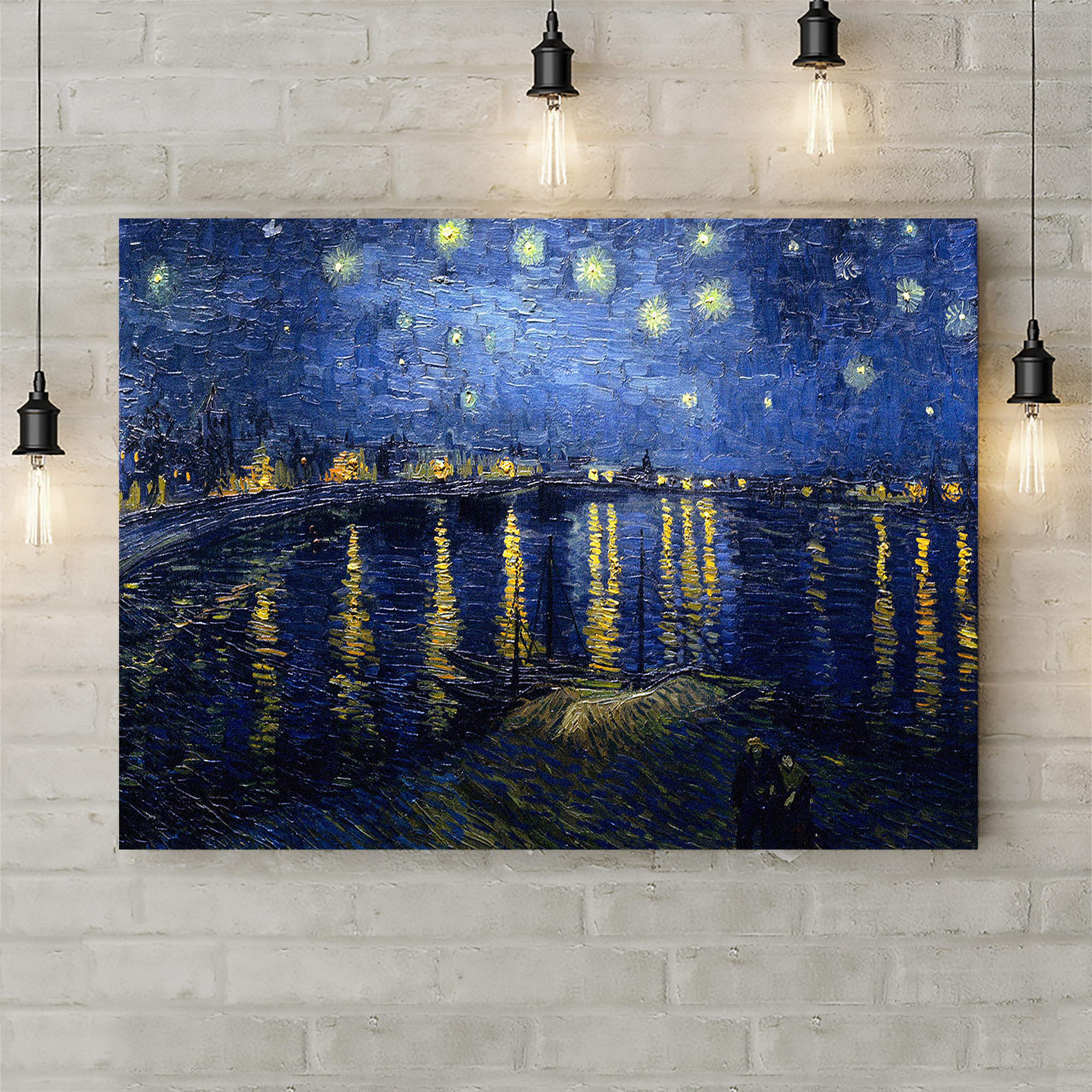 ClassicLiving Starry Night Over The Rhone by Vincent Van Gogh - Wrapped ...