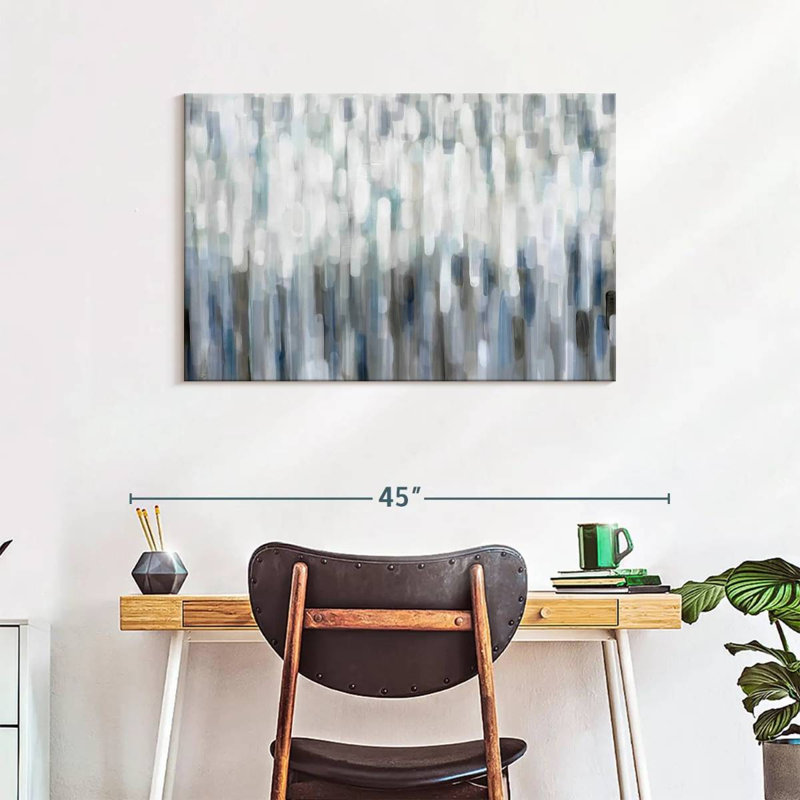 Avery Silver Rain, 24" H x 36" W