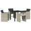 4 - Person Patio Dining Set with Rectangular Table , Cushions Included-110993116-110993121