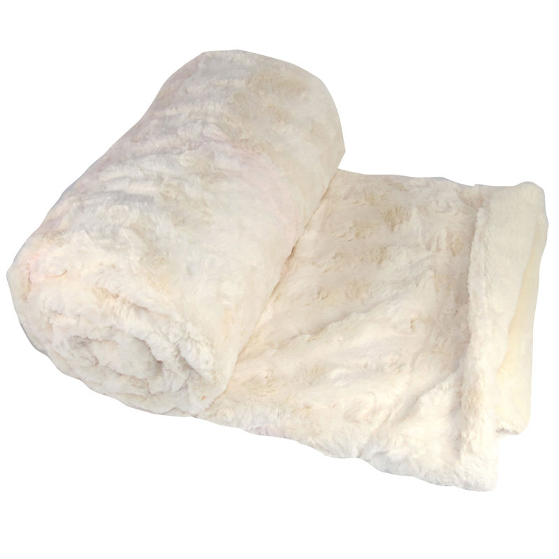 Throw Blanket, White, 152.4cm L x 203.2cm W