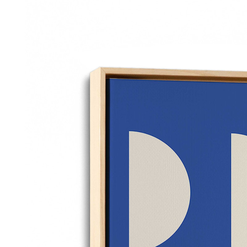 "Bauhaus bleu et jaune", H 18,75 po x l 12,75 po, Érable américain