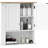 Bathroom Cabinet - Wall Mounted, 2 Doors, Adjustable Shelf, Over Toilet, White, Space Saving Model Modern