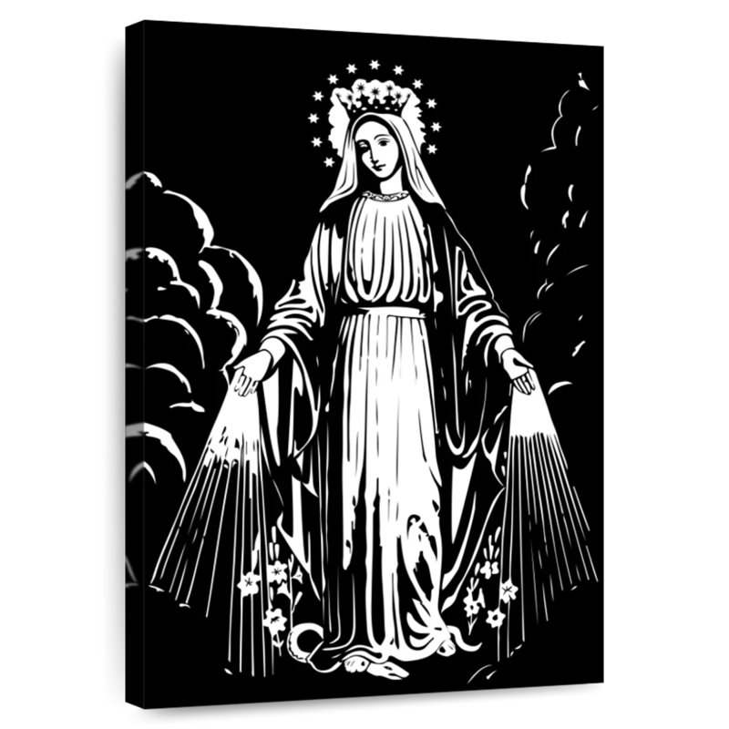 Adella Blessed Mother Mary, 12" H x 8" W
