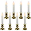 LED Flickering Window Candles With Timer - 8.5" - Set Of 8