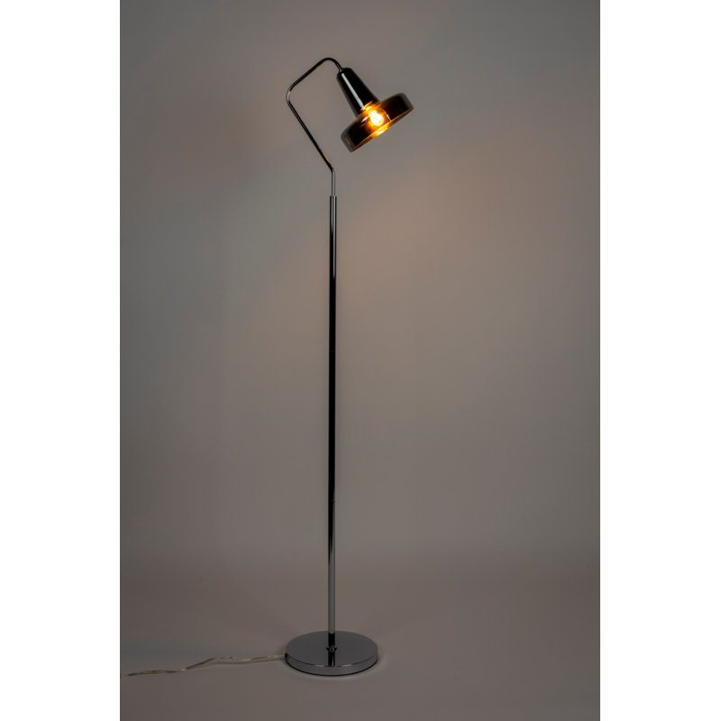 Anshin Arched Floor Lamp, Gray