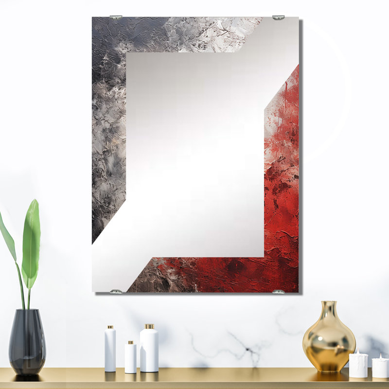 Miroir mural Macindoe - Tachisme MIR136242, 32 po x 24 po