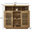 Buffets et buffets de rangement, armoire de ferme en bois aggloméré de 36,8 pouces pour la cuisine