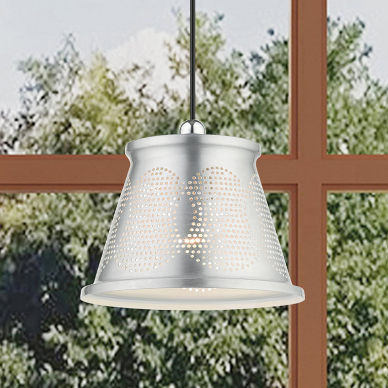 Lovettsville 1 - Light Brushed Aluminum Single Pendant