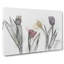 Colourful Tulip Flowers in Abstract - Wrapped Canvas-55314362