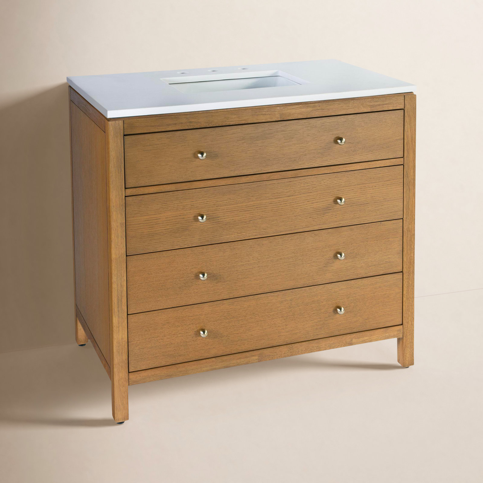 Celine 36" Acacia Single Bathroom Vanity, Natural