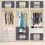 Paquet de 8, rangement pour vêtements, sacs de rangement pliables en tissu épais, contenants pour l'organisation de la chambre à coucher, garde-robe, vêtements, édredon, rangement pour garde-robe avec poignée
