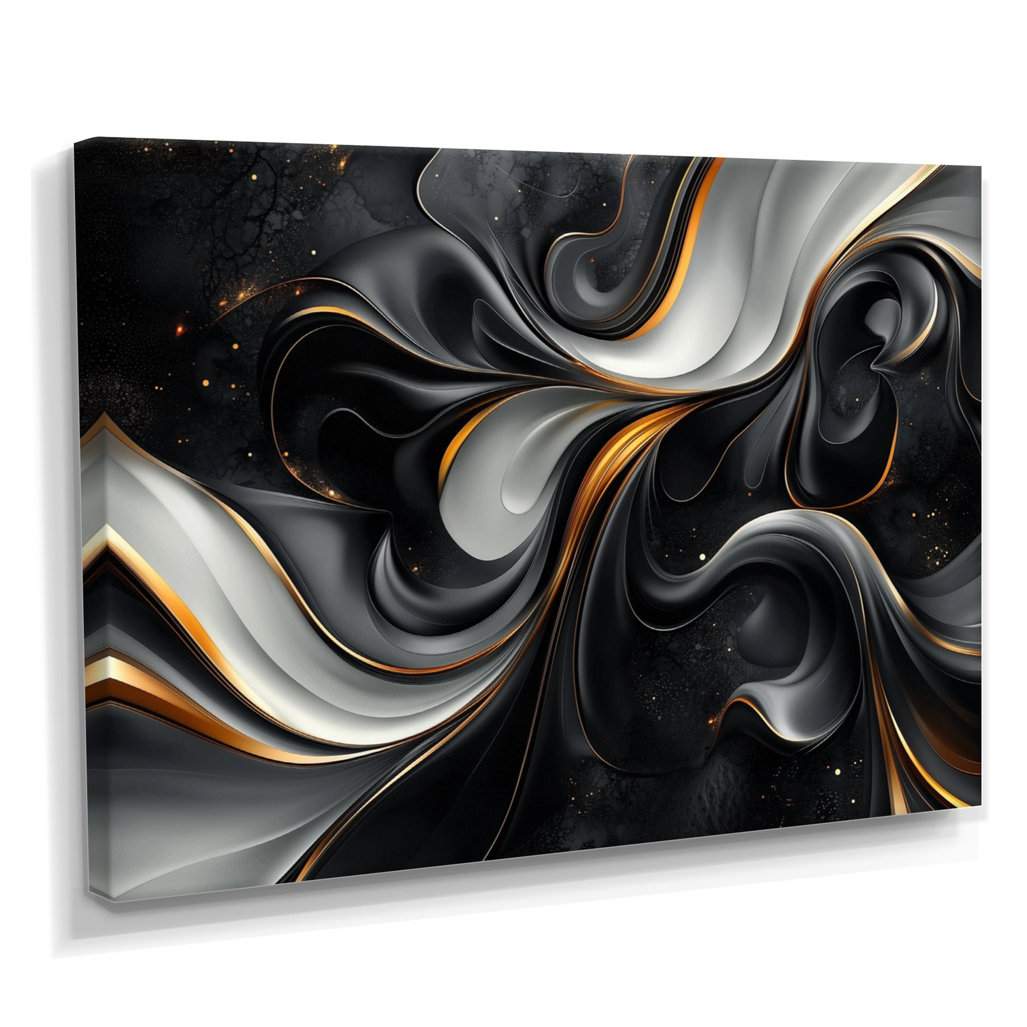 Mercer41 Fractal Black And Grey Peano Curve I - Fractals Framed Wall ...