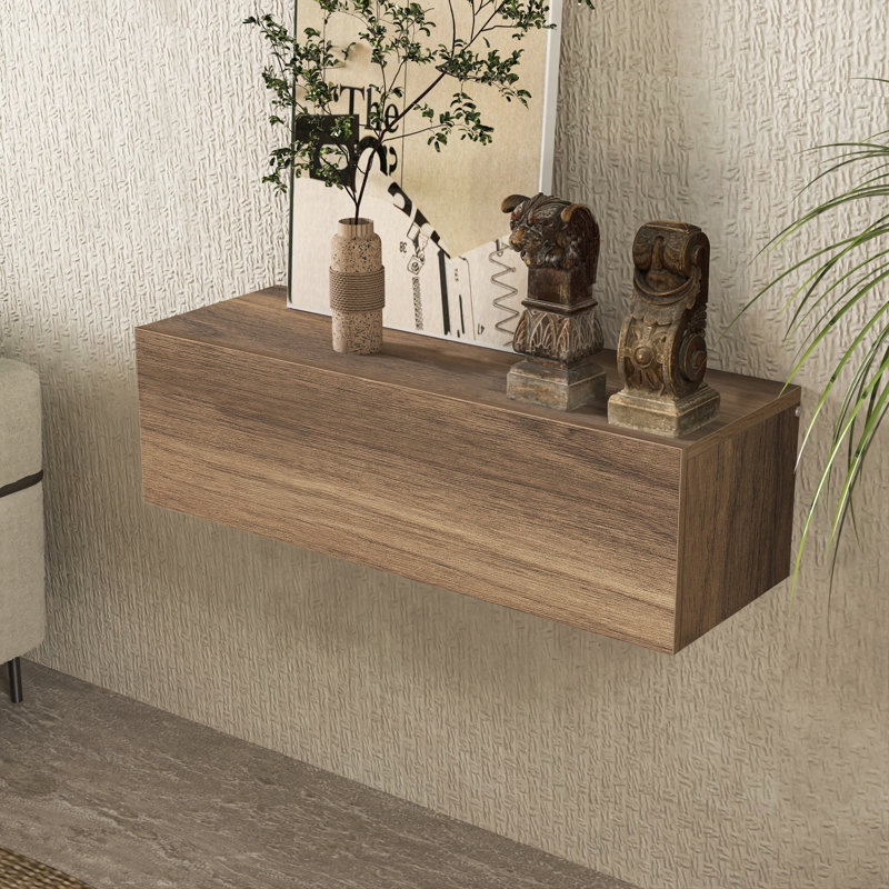 Modular Box Floating Tv Stand, Walnut