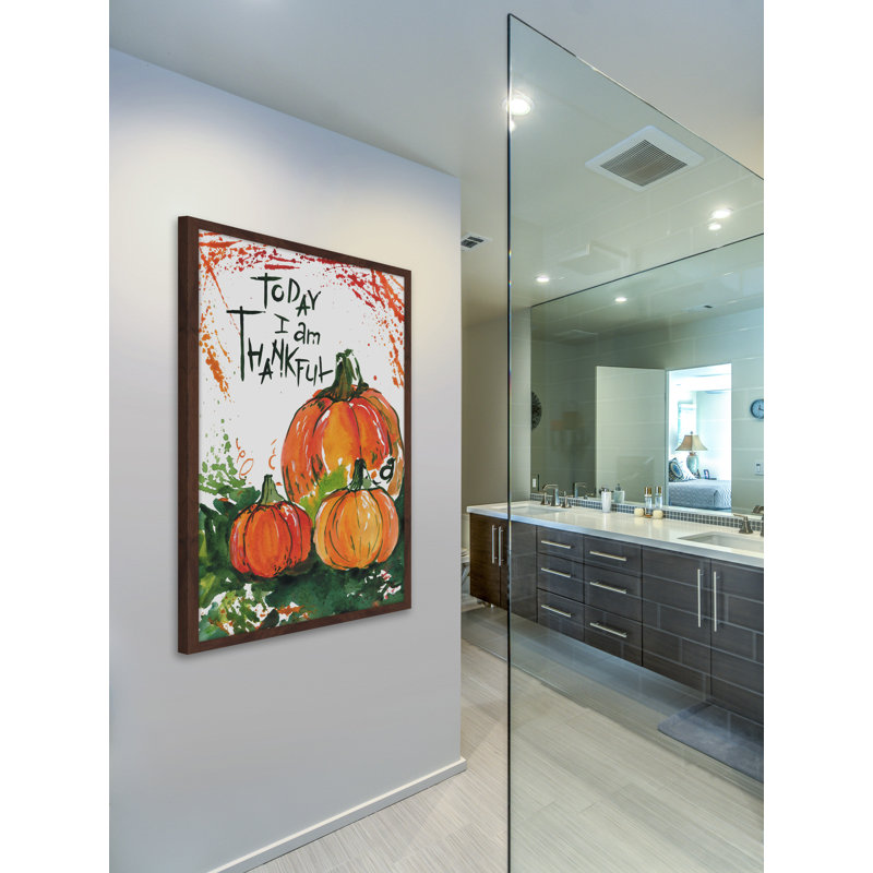 « today me heureusement », reproduction d’art encadrée, H 18 po x l 12 po