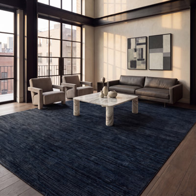 Tapis noir Aurya