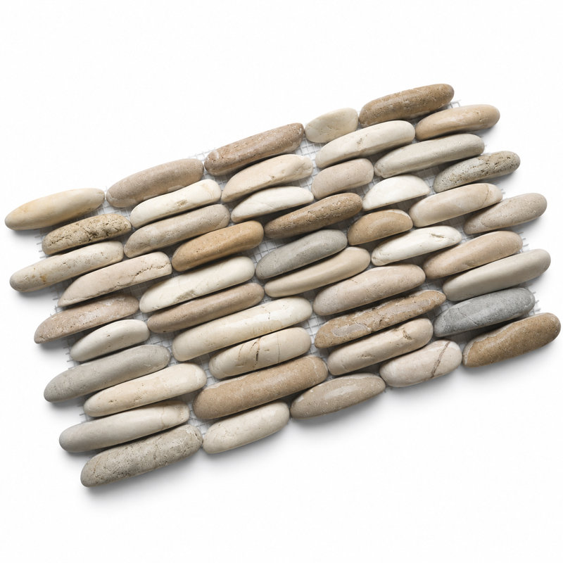 Caillou CNK Java brun clair, blanc et gris