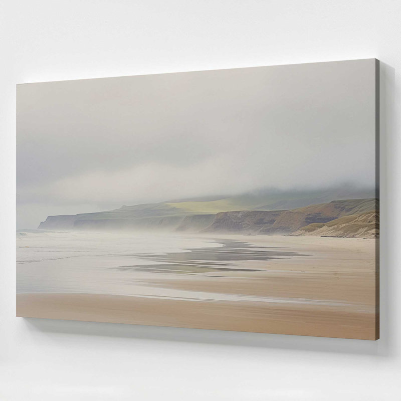Impression sur toile Misty Shores, H 32 po x l 48 po, Toile tendue, 1
