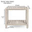 Elisa 21 Inch Teak Shower Bench