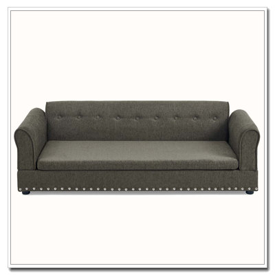 Elegant Modern Linen Fabric Oversized Pet Sofa