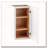 Solid Wood Shaker Wall Cabinet with Adjustable Shelves-26253940