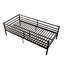 Twin Metal Daybed Frame with Heavy-Duty Slats – Sofa Bed Platform, Easy Assembly, Black