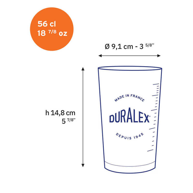 Verre à mesurer 19 oz. Duralex Precisio