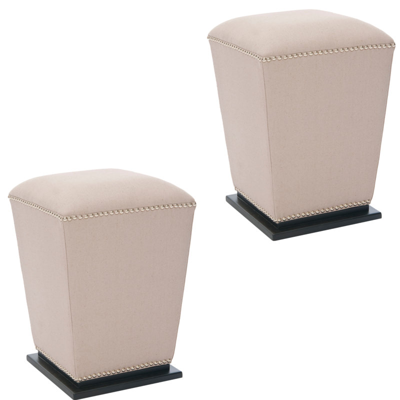 Repose-pieds carré Maiden, Taupe