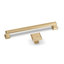 32mm Brushed Brass Square Knob-126282155