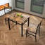 Ensemble de table de salle à manger pour 2 chaises, ensemble de table de salle à manger en bois avec chaises