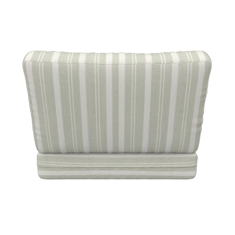 Amala Sunbrella® Outdoor Lounge Chair Seat/Back Cushion, Sunbrella Tranquil Sage