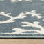 Tapis bleu / ivoire à bordure botanique Hennings-903004714