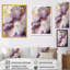 Art liquide sur toile, agate mauve et blanche sur toile-985090218-985090219