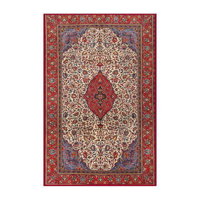 Tapis traditionnel mehroon/noir/crème Kash