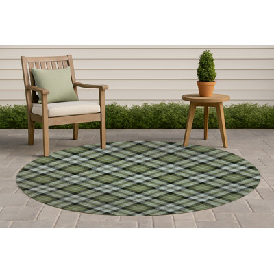 Anthony Plaid Non-Slip Outdoor Rug