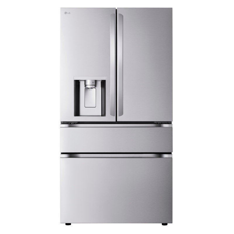 LG Smart Standard-Depth MAX, 4-Door French Door Refrigerator with Full-Convert Drawer, 29 cu. ft., Silver