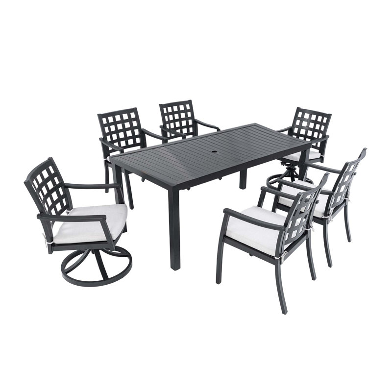 Ensemble repas d'extérieur 7 pièces Modern
