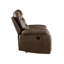 Aashi Brown Leather-GEL Match Recliner Loveseat