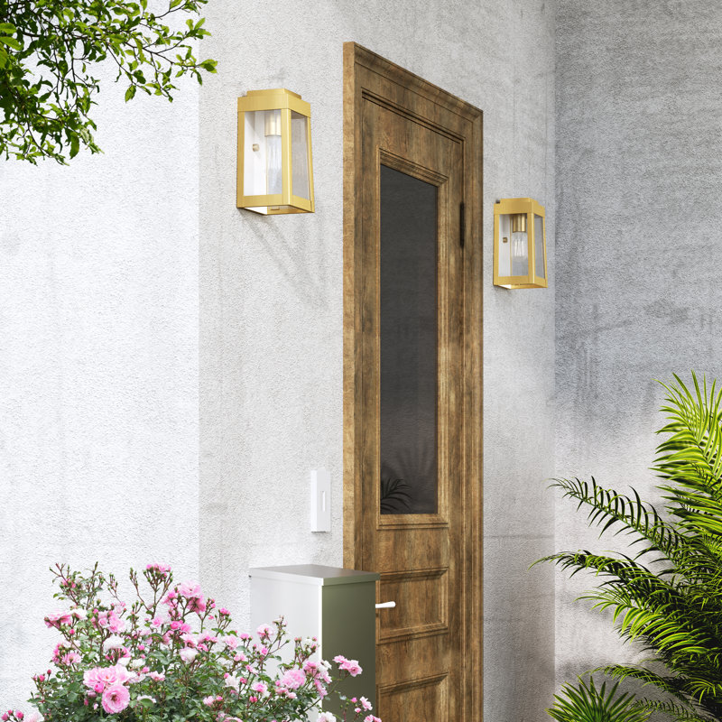 Antionetta Wall Light, Satin Brass, 9.5" H x 5" W x 5" D
