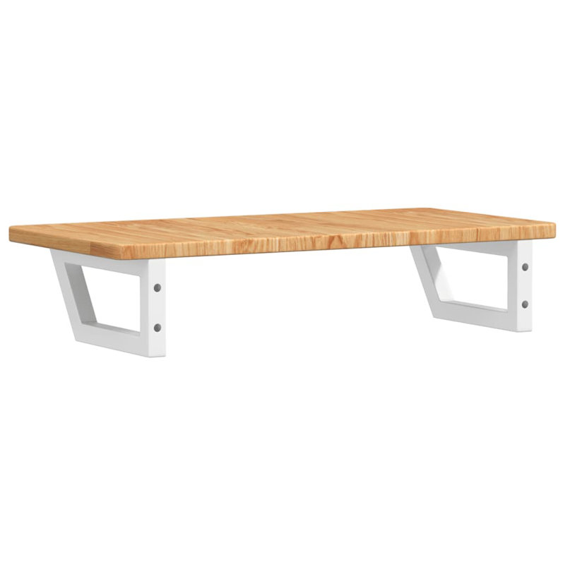 Bracket Shelf, White/Light Brown, 2.5cm H x 80cm W x 40cm D