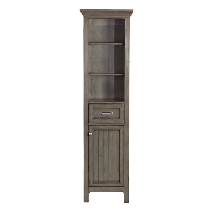 Nardi Linen Cabinet, Distressed Gray