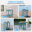 16 Inch Round Outdoor Side Table Adirondack Plastic/Resin Patio Side Table Weather Resistant End Table with Storage Shelf-933618892
